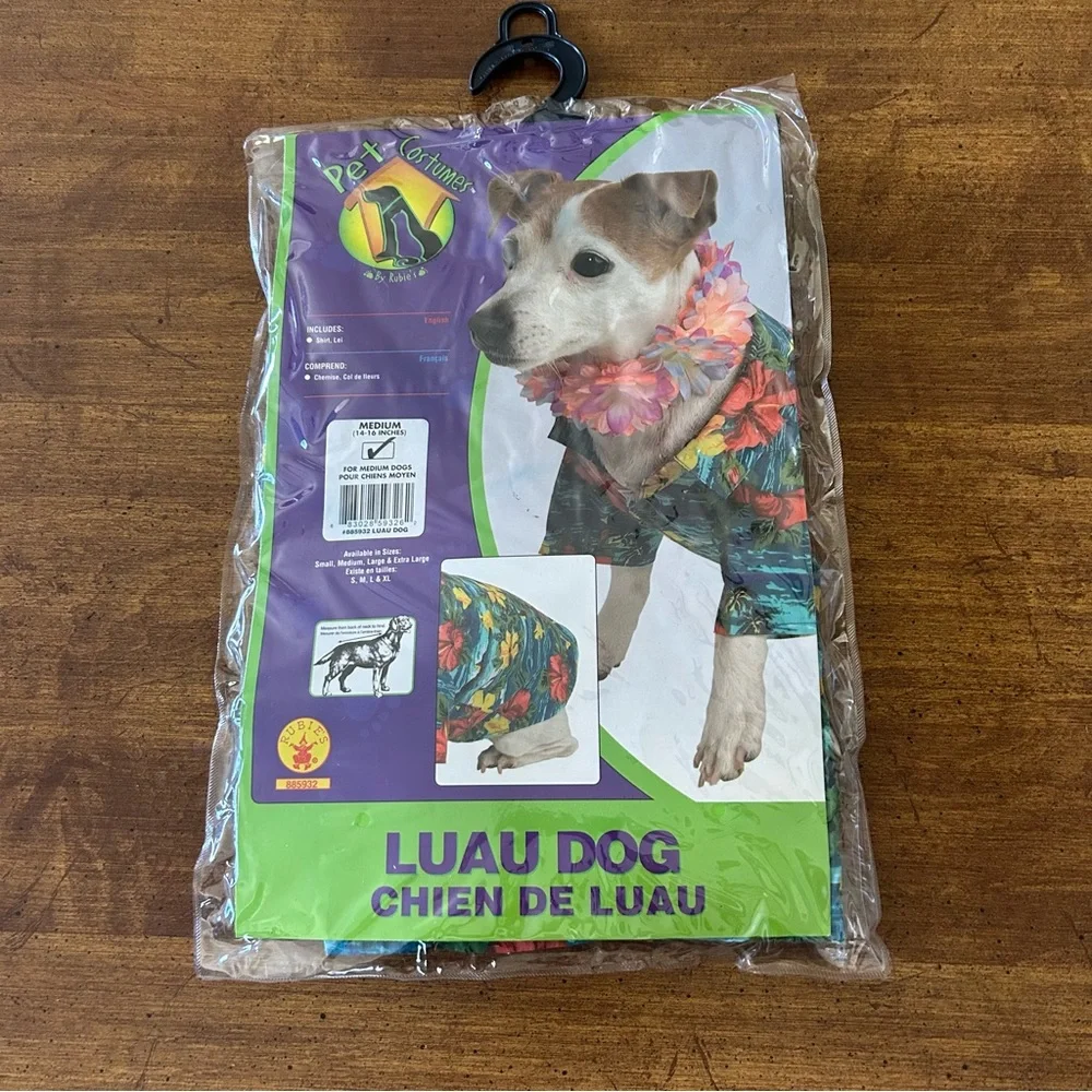 NEW IN BAG - Rubie's Costume Co Hawaiian Luau Pet Costume - Size: Medium
